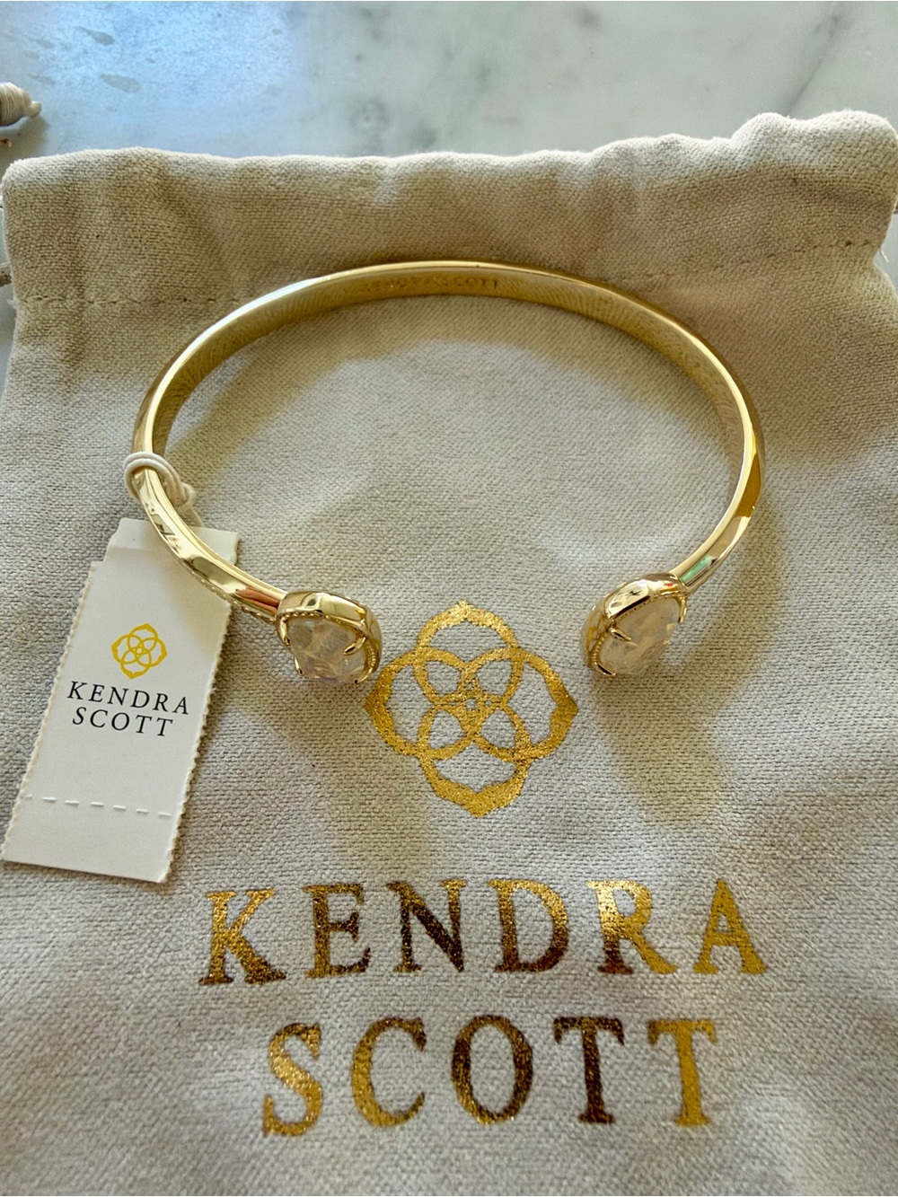 Kendra Scott Gold Pinch Cuff Bracelet - BRAND NEW with tags!